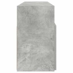 Berkfield Home TV Cabinet with LED Lights Concrete Grey 120x30x50 cm - Size: 120 x 30 x 50 cm - thumbnail 8