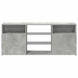 Berkfield Home TV Cabinet with LED Lights Concrete Grey 120x30x50 cm - Size: 120 x 30 x 50 cm - thumbnail 7