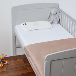 Panda London 100% Bamboo Duvet Cover - Cot & Cotbed in Dusty Pink - Size: Junior - thumbnail 2