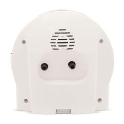 Acctim Arlo Non-Ticking Sweep Luminous Tipped Hands Analogue Backlight Alarm Clock in Off-White - thumbnail 3
