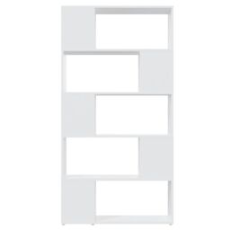 Berkfield Home Book Cabinet Room Divider White 80x24x155 cm Engineered Wood - Size: 80 x 24 x 155 cm - thumbnail 3