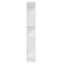 Berkfield Home Book Cabinet Room Divider White 80x24x155 cm Engineered Wood - Size: 80 x 24 x 155 cm - thumbnail 4