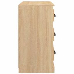 Berkfield Home Sideboard Sonoma Oak 70x35.5x67.5 cm Engineered Wood in Light Tan - thumbnail 7