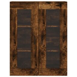 Berkfield Home Highboard Smoked Oak 69.5x34x180 cm Engineered Wood in Brown - thumbnail 6