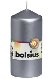KDMD Silver Bolsius Pillar candle 120mm x 58mm 2 Pack - thumbnail 1