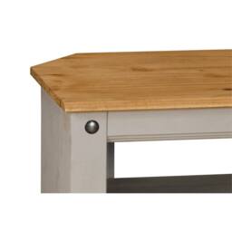 Nordara TV Stand Corner Grey Television Unit Mexican Solid Pine Wax - thumbnail 4
