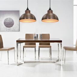 Berkfield Home Ceiling Lamps 2 pcs Semi-spherical Copper Colour in Brown - thumbnail 1