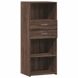 Berkfield Home Highboard Brown Oak 50x42.5x124 cm Engineered Wood - thumbnail 2
