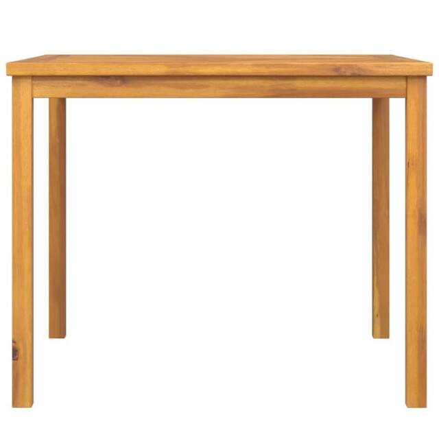 Berkfield Home Beautiful Garden Dining Table 90x90x74 cm Solid Wood Acacia in Brown - Size: 90 x 90 x 74 cm - image 1