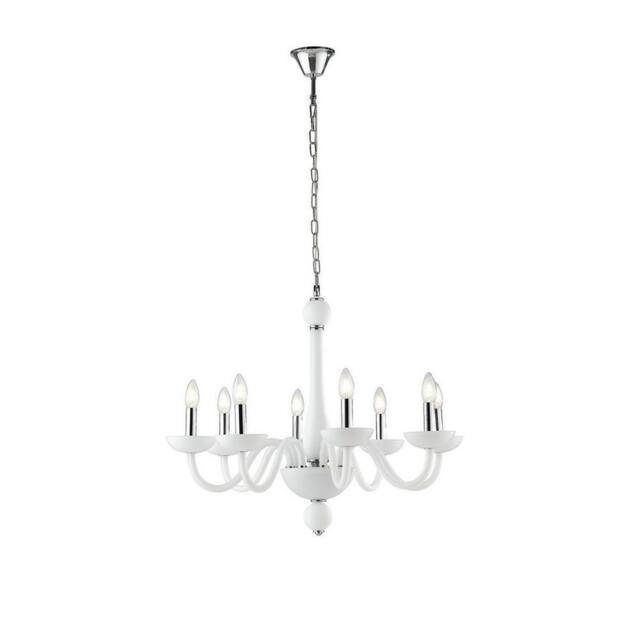 Netlighting ALFIERE 8 Light Chandeliers White 74x59cm - Size: 74x59 cm - image 1