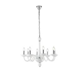 Netlighting ALFIERE 8 Light Chandeliers White 74x59cm - Size: 74x59 cm - thumbnail 1