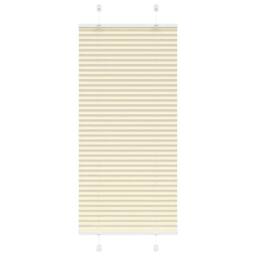 Berkfield Home Pleated Blind Cream 65x100 cm Fabric Width 64.4 cm Polyester - thumbnail 2