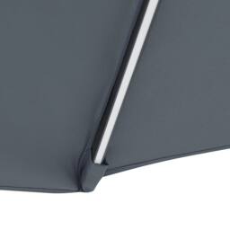 Wyld and Coco 285 cm Grey Cantilever Parasol with Solar LED Lights Aluminium Pole - thumbnail 6