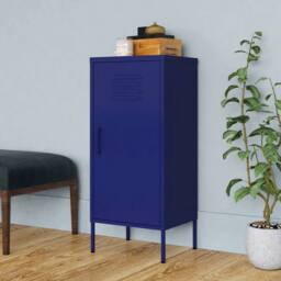 Berkfield Home Storage Cabinet Navy Blue 42.5x35x101.5 cm Steel