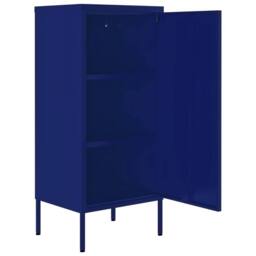 Berkfield Home Storage Cabinet Navy Blue 42.5x35x101.5 cm Steel - thumbnail 6