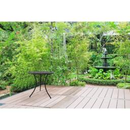 Centurion Supports POSITANO Garden & Patio Cast Aluminium Bistro Table in Black - thumbnail 4
