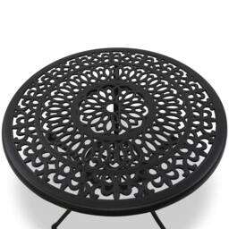Centurion Supports POSITANO Garden & Patio Cast Aluminium Bistro Table in Black - thumbnail 2