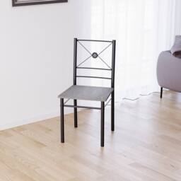 Home Discount Vida Designs Roslyn 2 Seater Dining Table & Chairs Set Of 2 in Grey - thumbnail 5