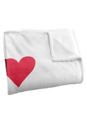 Ephemera I Heart Dogs Silky Touch Super Soft Throw Blanket 152 X 127 cm in White - thumbnail 3