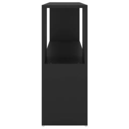 Berkfield Home Decorative Book Cabinet Black 100x24x63 cm Engineered Wood - Size: 100 x 24 x 63 cm - thumbnail 4
