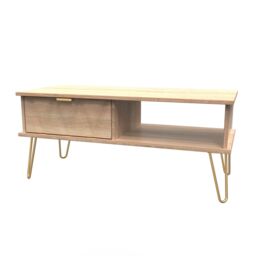 Ready Assembled 2 U Dallas 1 Drawer Coffee Table (Ready Assembled) in Light Oak - thumbnail 3