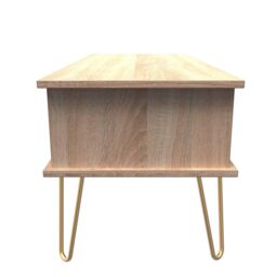 Ready Assembled 2 U Dallas 1 Drawer Coffee Table (Ready Assembled) in Light Oak - thumbnail 2
