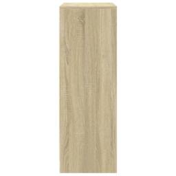 Berkfield Home Sideboard with LED Sonoma Oak 77x34x100 cm Engineered Wood in Light Tan - Size: 77 x 34 x 100 cm - thumbnail 7