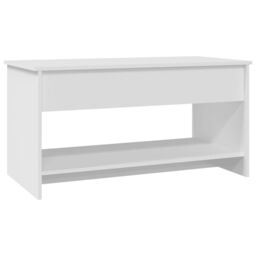 Berkfield Home 809647 Coffee Table White 102x50x52, 5 cm Engineered Wood - thumbnail 6