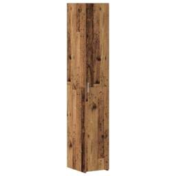 Berkfield Home Slim Storage Cabinet Old Wood 30x42.5x225 cm Engineered Wood in Brown - thumbnail 6