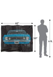 Chevrolet 1967 Camaro Car Illustartion Silky Touch Super Soft Throw Blanket 152 X 127 cm in White - thumbnail 5