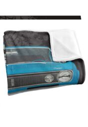 Chevrolet 1967 Camaro Car Illustartion Silky Touch Super Soft Throw Blanket 152 X 127 cm in White - thumbnail 3