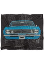 Chevrolet 1967 Camaro Car Illustartion Silky Touch Super Soft Throw Blanket 152 X 127 cm in White