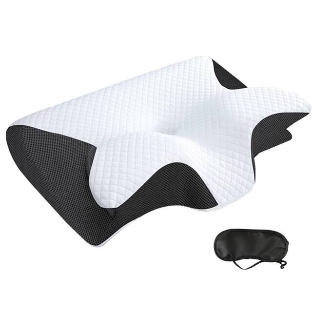 Ventryn Ergonomic Memory Foam Pillow in White - image 1