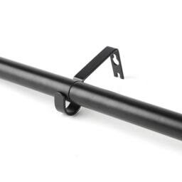 KORVIXA 36-88 inch Extendable Curtain Poles with End Finials in Black - Size: 10 - thumbnail 2