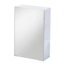 Showerdrape Serrano Gloss White Wall Bathroom Mirror Cabinet - thumbnail 3