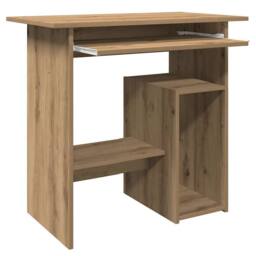 Berkfield Home Desk Artisan Oak 80x45x74 cm Engineered Wood in Brown - Size: 80 x 45 x 74 cm - thumbnail 4