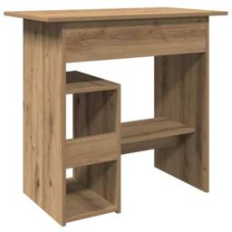 Berkfield Home Desk Artisan Oak 80x45x74 cm Engineered Wood in Brown - Size: 80 x 45 x 74 cm - thumbnail 7