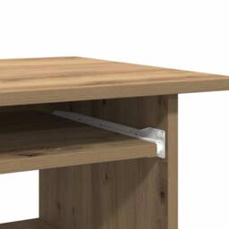 Berkfield Home Desk Artisan Oak 80x45x74 cm Engineered Wood in Brown - Size: 80 x 45 x 74 cm - thumbnail 8