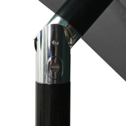 Berkfield Home 3-Tier Parasol with Aluminium Pole Anthracite 2.5x2.5 m in Black - thumbnail 6