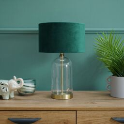 ValueLights Jessy Glass Gold Table Lamp Base - thumbnail 3