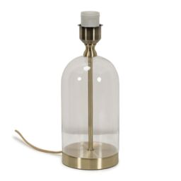 ValueLights Jessy Glass Gold Table Lamp Base - thumbnail 1