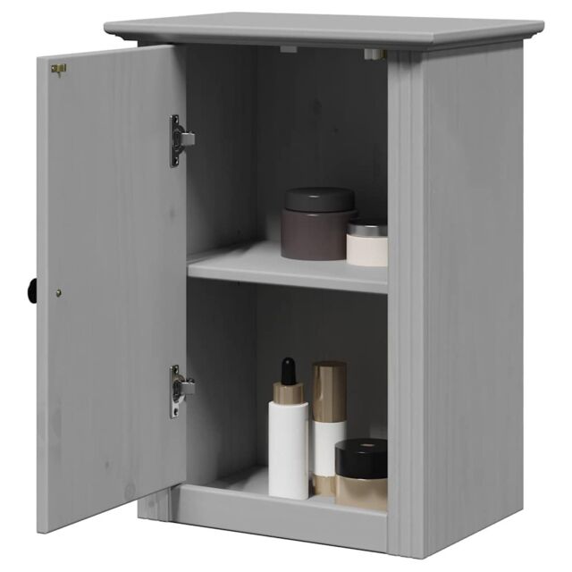 Berkfield Home Bathroom Wall Cabinet BODO Grey 44x30x60 cm - Size: 44 x 30 x 60 cm - image 1