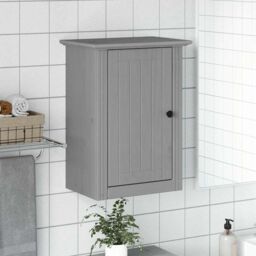 Berkfield Home Bathroom Wall Cabinet BODO Grey 44x30x60 cm - Size: 44 x 30 x 60 cm - thumbnail 3
