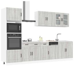 Berkfield Home 7 Piece Kitchen Cabinet Set Kalmar Grey Sonoma Engineered Wood - thumbnail 1