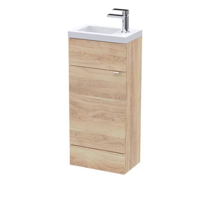 Balterley Alrewas Contemporary 1 Door Compact Vanity Basin Unit, 400mm in Brown - image 1
