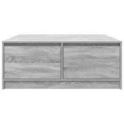 Berkfield Home Coffee Table with Drawers Grey Sonoma 100x100x40 cm - Size: 100 x 100 x 40 cm - thumbnail 6