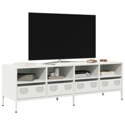 Berkfield Home TV Cabinet White 135x39x43.5 cm Cold-rolled Steel