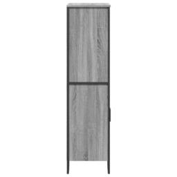 Berkfield Home Highboard Grey Sonoma 79.5x35.5x137.5 cm Engineered wood - thumbnail 5