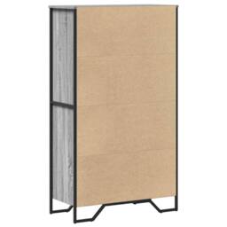 Berkfield Home Highboard Grey Sonoma 79.5x35.5x137.5 cm Engineered wood - thumbnail 6
