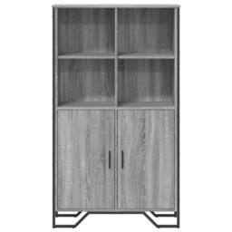 Berkfield Home Highboard Grey Sonoma 79.5x35.5x137.5 cm Engineered wood - thumbnail 4